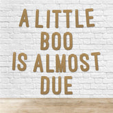 A Little Boo is Almost Due Baby Shower Glitter Banner By KreateSquare Gender Reveal Party Garland Decoration for Boys or Girls Baby Shower Celebration 7 Inch